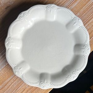 Set of 2 The Pioneer Woman Toni Linen Stoneware Dinner Plate Set Of 2